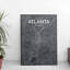 Atlanta City Map - No Frame Print-739270691