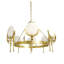 Vendome Marble & Brushed Gold Chandelier