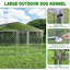 Anti-Rust Dog Kennel Outside With Roof