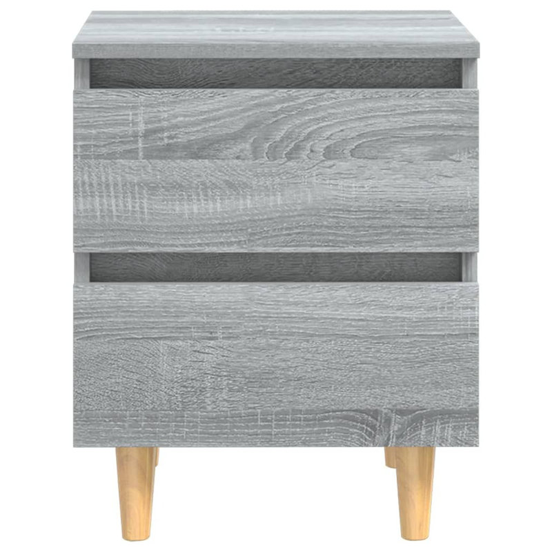 Phoenicia 2 Drawer Bedside Table, Grey Sonoma