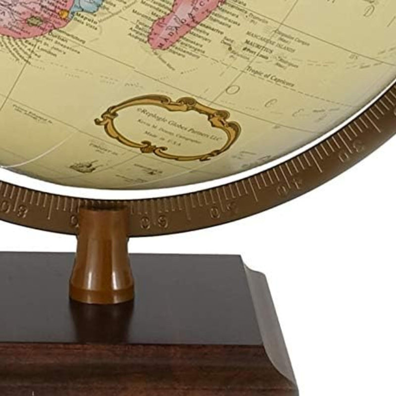 Busse Wood Tabletop Globe