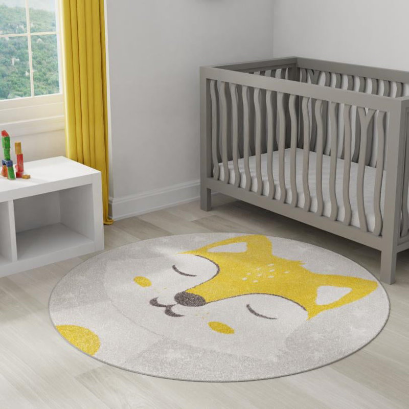 Round Polypropylene Plastic Rug, Round 7'10"