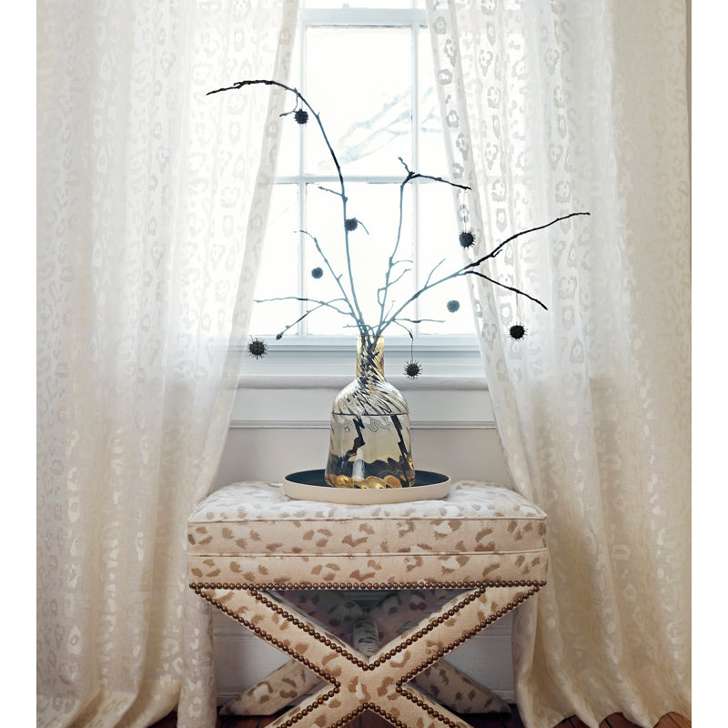 Atmosphere Sheers Leopard Sheer Fabric