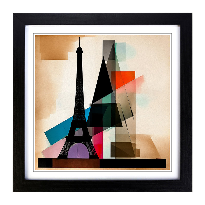 1 Piece Single Picture Frame Wall Art, Black