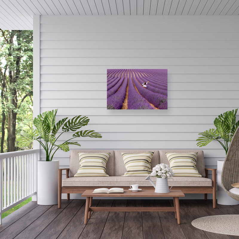 «Massimo Della Latta Violet» sur toile par Massimo Della Latta, H 12 po x l 19 po