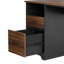 Bureau de direction en bois manufacturé de 59 po avec plateau pour clavier Daylie-1854292547