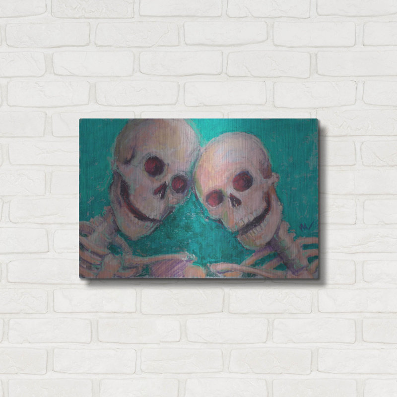 "BFFs" par Marie Marfia Fine Art, H 16 po x l 24 po