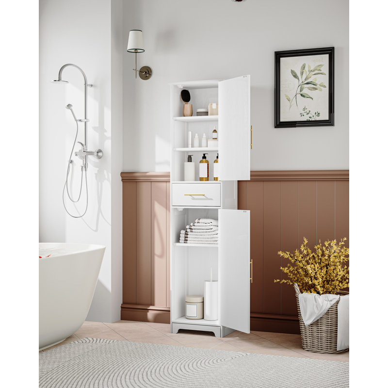 Freestanding Bathroom Cabinet, White