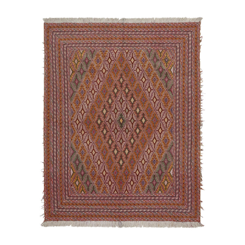 Rose Diamond Kilim 5'1" x 6'5"