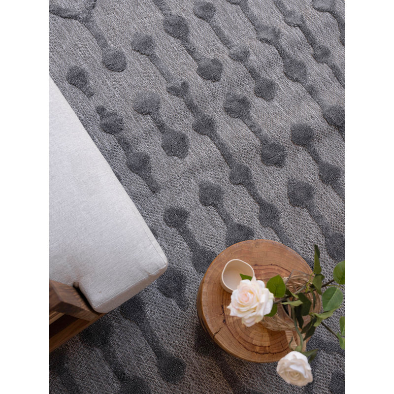 Rasaan Geometric Shapes Machine Made Indoor / Outdoor Area Rug, Rectangle 2'7" x 4'11"