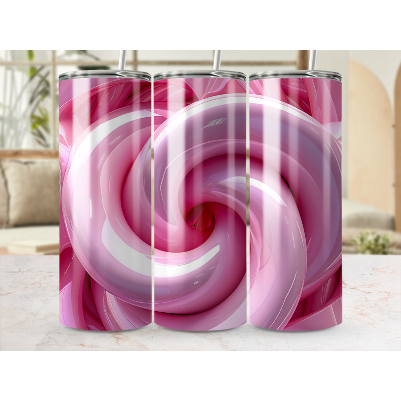 Choose Handmade Tumblers 591ml Vacuum Insulated Stainless Steel (18/8) Travel Tumbler with Straw