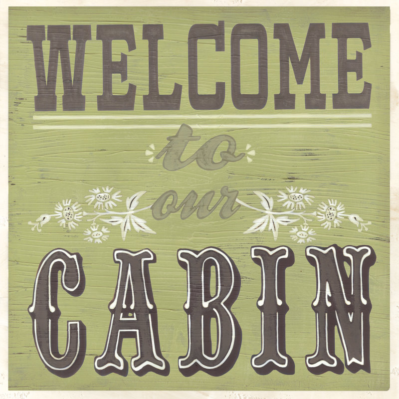 Cabin Life I, H 20 po x l 20 po x P 1,25 po