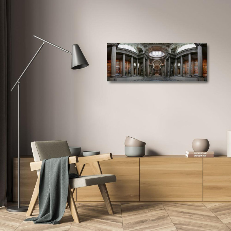 Intérieur du Panthéon, Paris, H 9 po x l 24 po