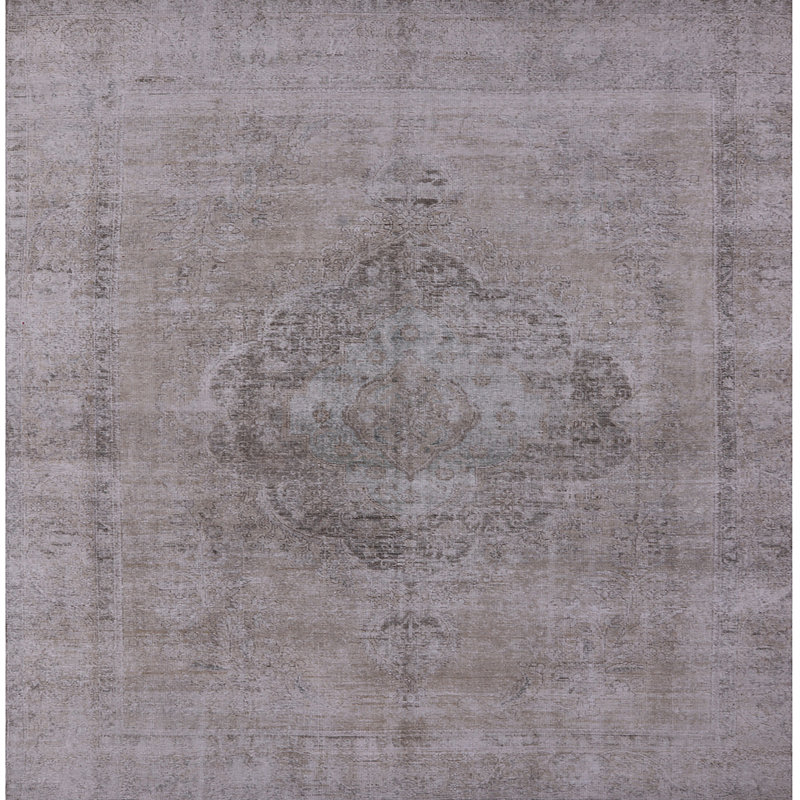 Tapis oriental gris Rocco, Carré 3 pi