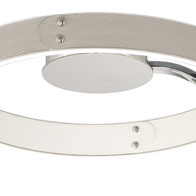  1 light Flushmount in Grey+ white