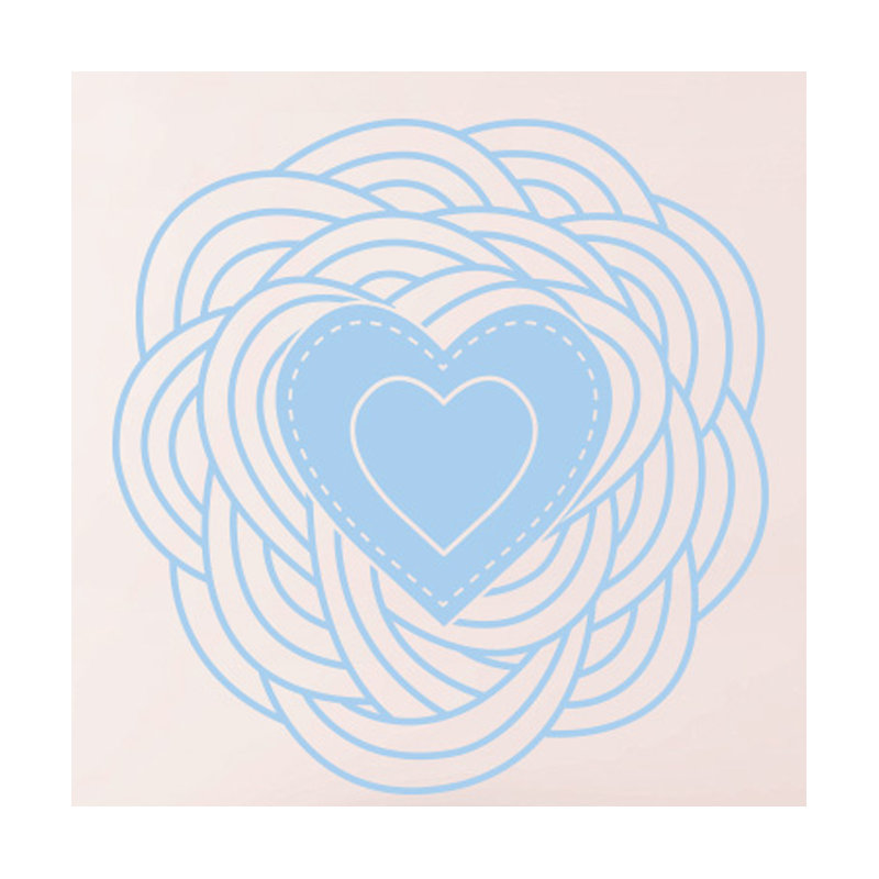Abstract Wall Decal, Light Blue