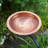 Hammered Solid Copper Birdbath with Rail Mount Bracket