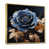Toile avec cadre flottant or