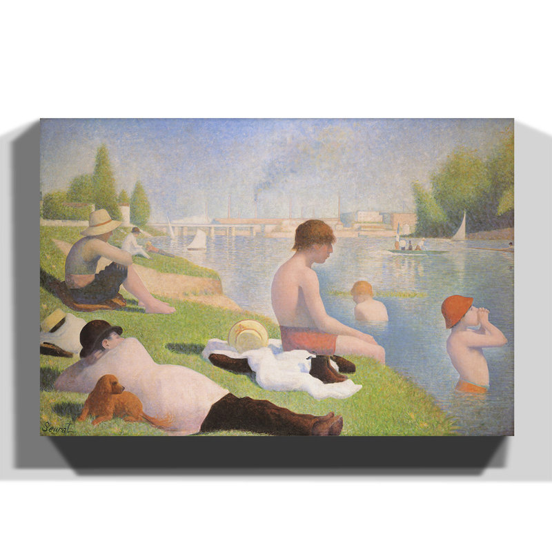 Georges Seurat - Wrapped Canvas Painting, 70cm H x 100cm W