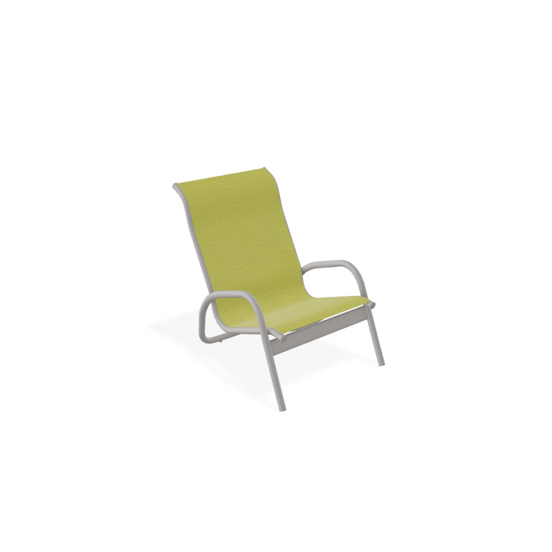 Gardenella Patio Chair, Lime, Warm Gray