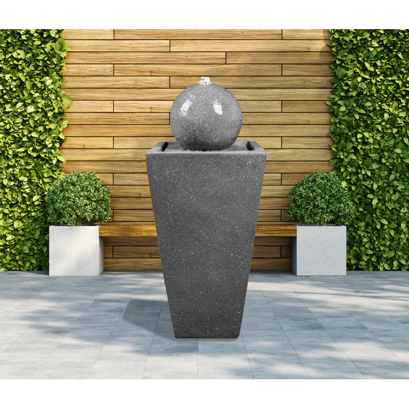 Glendarious Handcrafted Outdoor Floor Pool Fountain with Lights