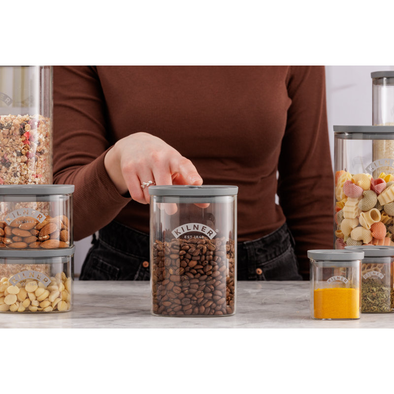 Kilner Fresh Storage Square Jar 1L, 1