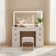 Ailiedh Dressing Table with Mirror, 7 Drawers Makeup Vanity Table Set