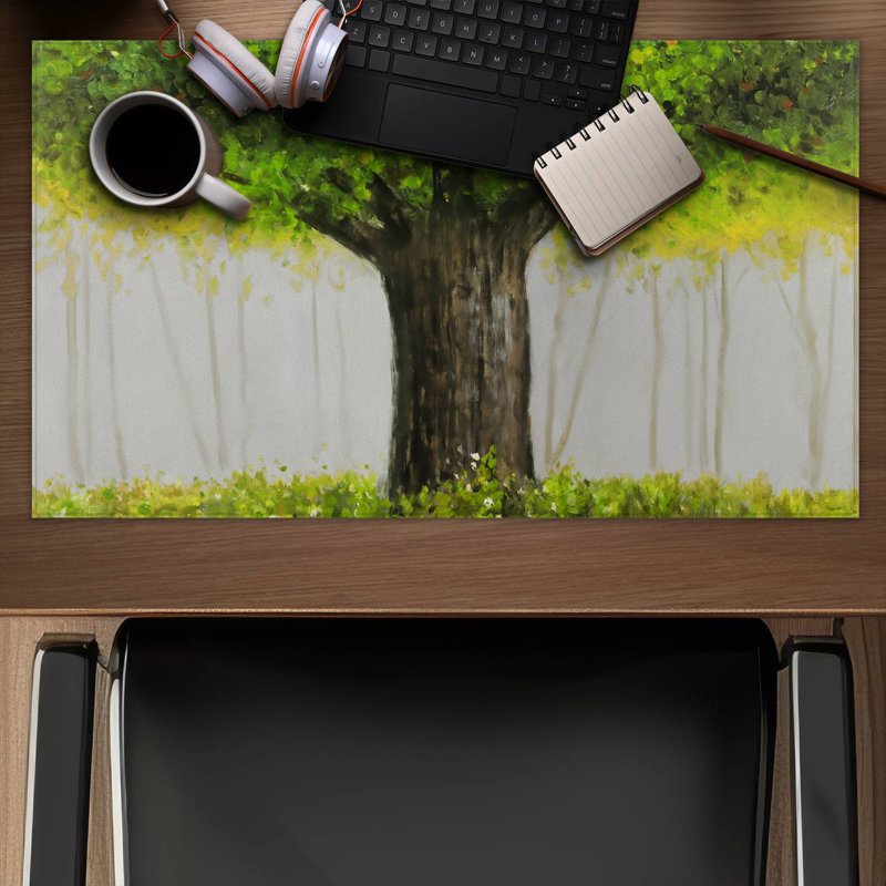 Big green tree - 14.00"x24.25" Desk mat