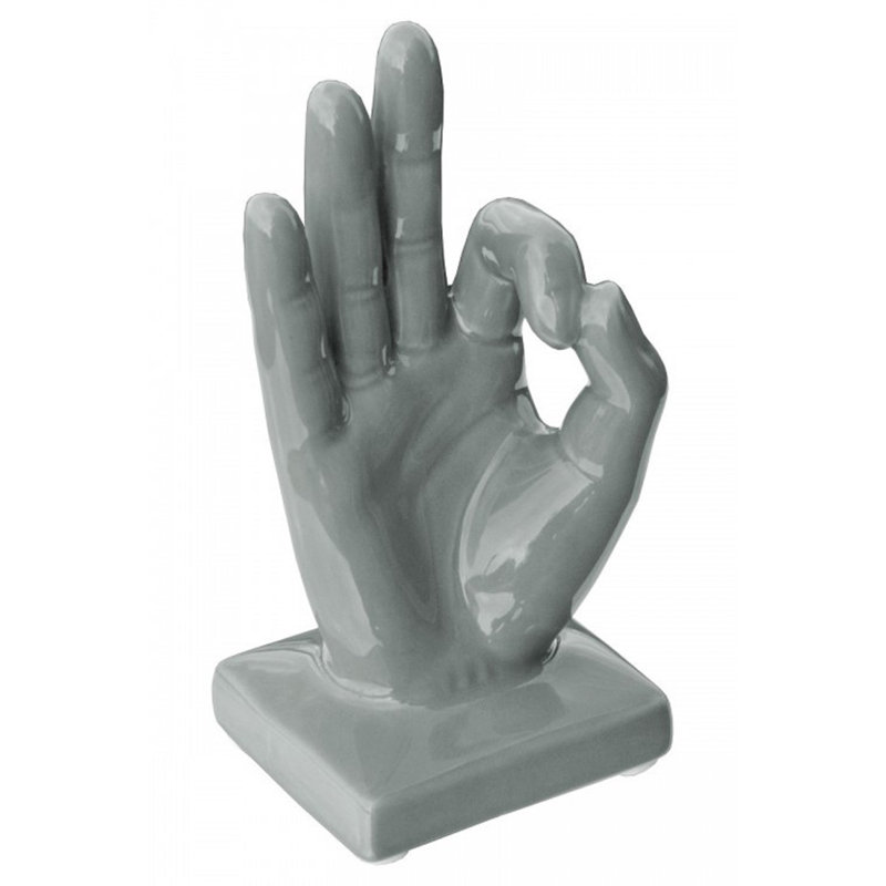 Abingt People Bust, 17.5cm H x 8.5cm W x 7.5cm D, Grey