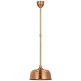 Thomas O'Brien, "Academy Pendant in Soft Copper with 12.5" Rockhouse Shade