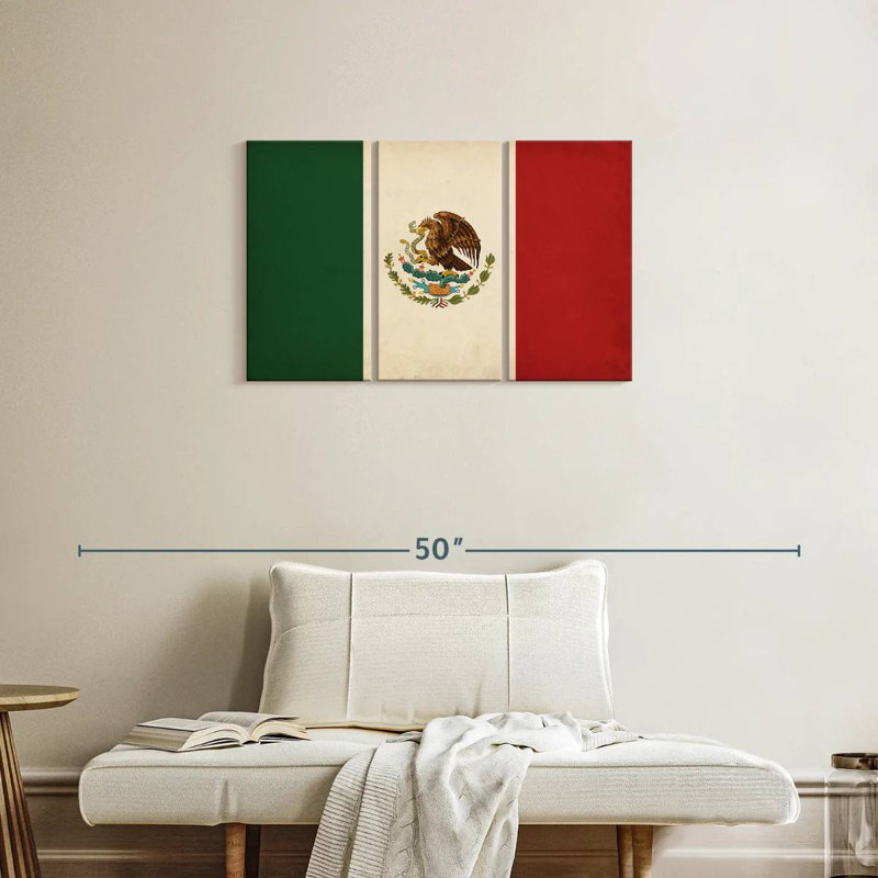 Drapeau mexicain Borges, H 20 po x l 33 po