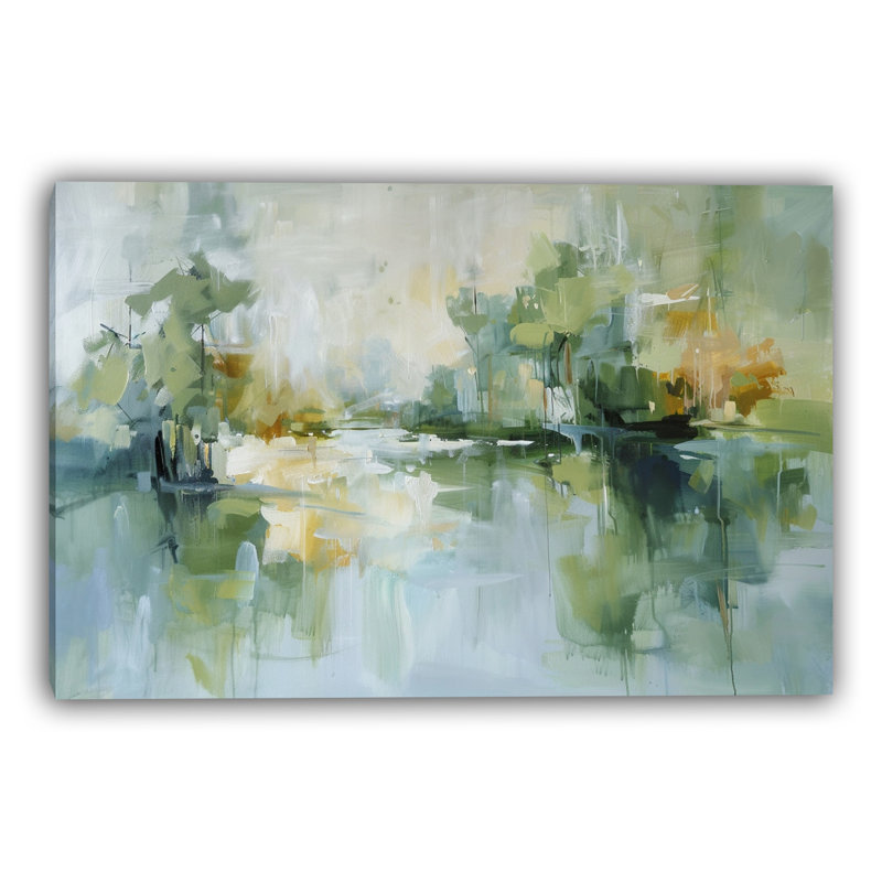 «Summer Inlet», art mural sur toile tendue, L 24 po x H 16 po x P 1,5 po