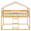Lit simple superposé en bois avec tente-264933300