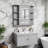 Bathroom Wall Cabinet With Mirror Door And 3 Shelves-123104454