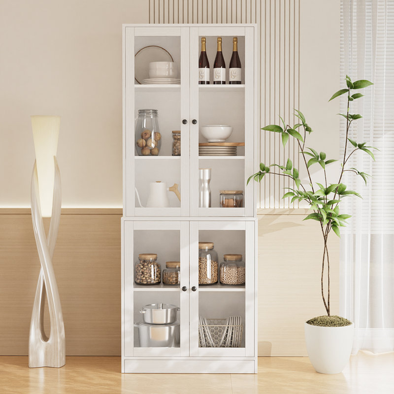 70.9'' H X 23.6'' W  Kitchen Pantry, White