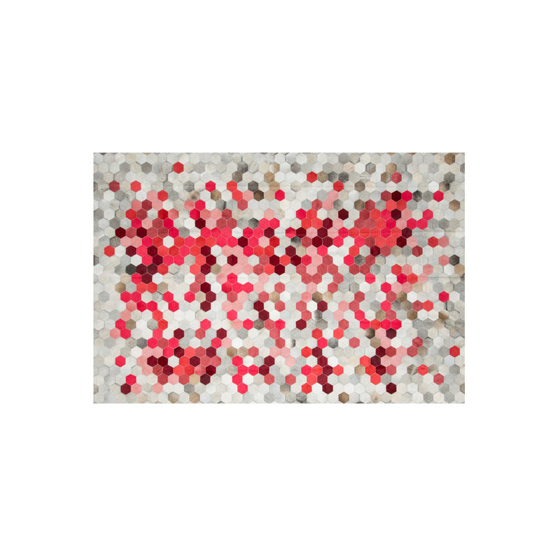 Angulo Cowhide Geometric Area Rug, Rectangle 10' x 14'