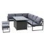 Muneef 8 - Person Patio Dining Set Rectangular Table and Round Table with Cushions Included