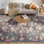 Tapis gris anthracite multicolore de 5 pi x 7 pi Nourison Botanical Washables-716337586-717033551