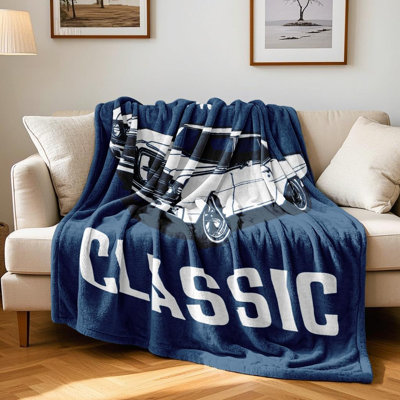 Cadeaux de papa, cadeaux de couverture pour hommes, cadeaux d'anniversaire pour papa et grand-père, cadeau amusant pour lui, cadeaux uniques pour les hommes qui ont tout, magnifique jeté 30 "x 40" bleu