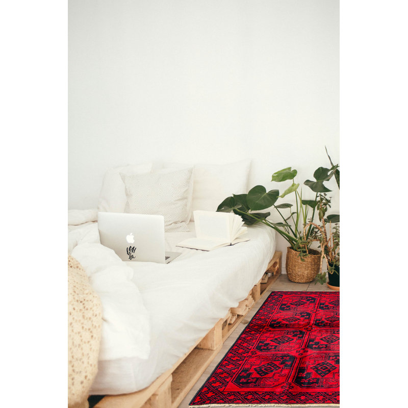 Brito Red Rug 3'4" x 6'1"