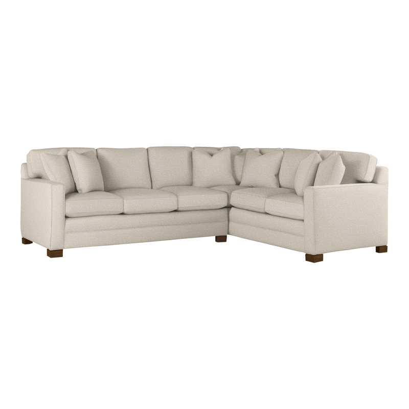 American Bungalow 2-Piece Hillcrest L-Sectional, Nadia Steam, Havana