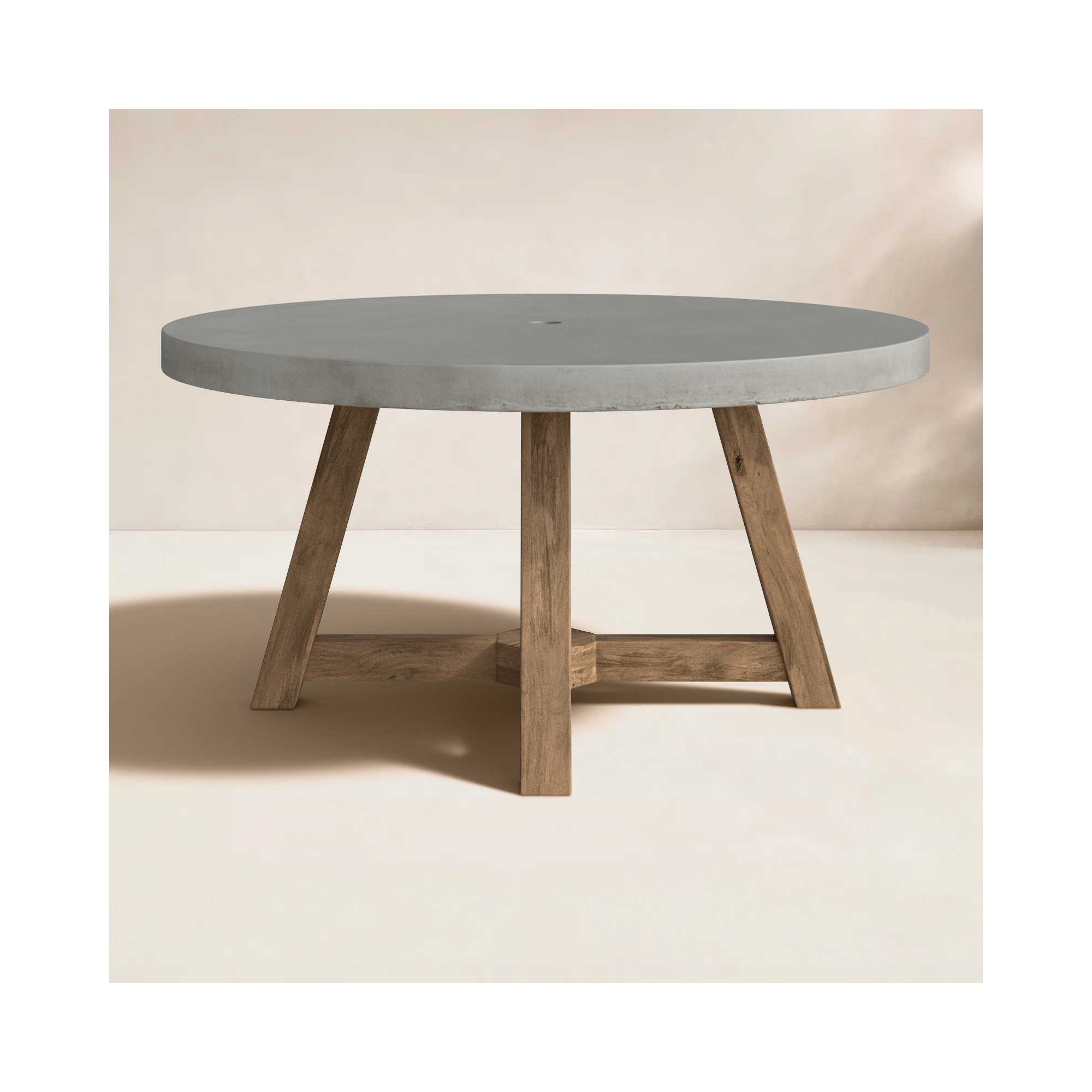 Isabela Round Outdoor Dining Table, 59" Round