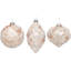 Sparkling Pearl Ornament - 4 Inches Set Of 6