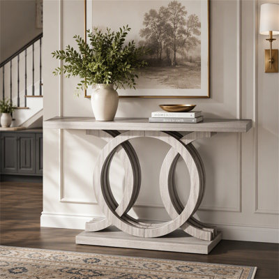 Console géométrique de 55 pouces pour entrée et salon