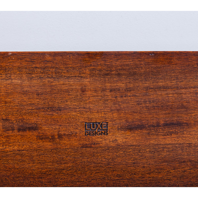 FarmHouse Handcrafted Mango Wood Cable Management Box with Magnetic Closure, Burnt Wood