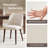 Upholstered Solid Wood Small Dining Chairs - Ergonomic Curve & Plush Padding for Multiple Spaces-1987746631
