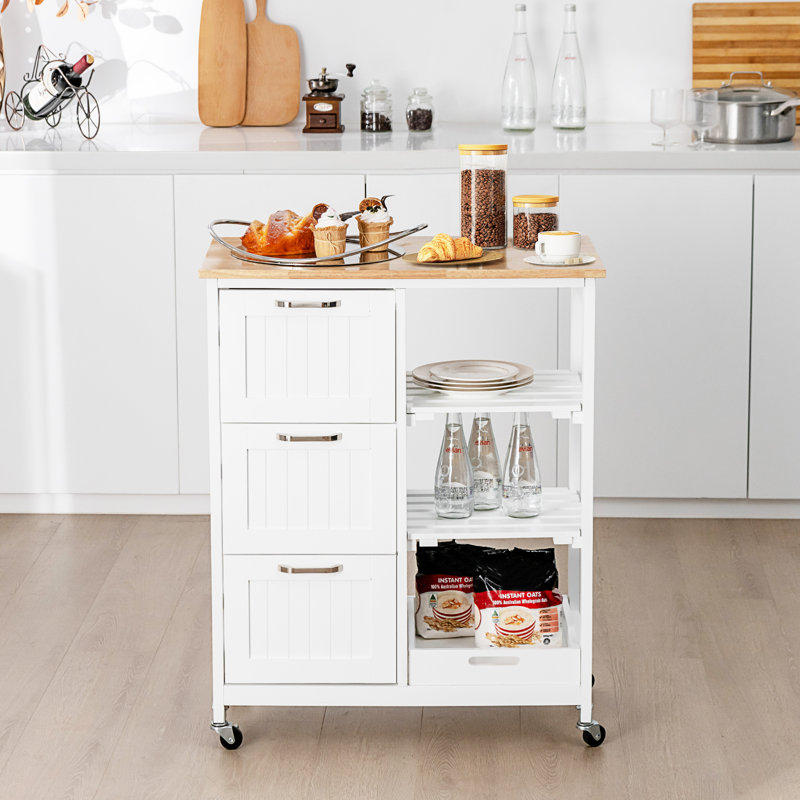 Wood Bar Cart