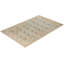 Tapis ivoire / bleu noué à la main de conception unique 6 pi x 9 pi Keller