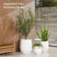 Grand pot de fleurs intérieur / extérieur Corso Fiberstone - blanc Santorini H 21 po (ouverture 15 po)-1092926884-1092926883