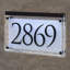 Frosted Crystal LED Lighted Trajan Engraved 1-Line Address Sign-1796774570-1796774571